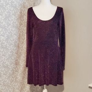 Sparkly Purple Mini Dress